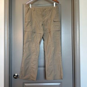 The North Face convertible cargo pants size 10 tan